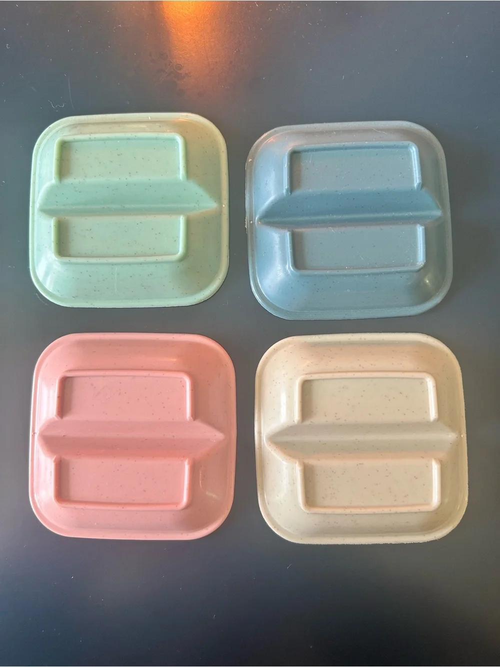 Rare Full set of Lucille’s Locks Dressing Table- Grip Dishes-Pastel Colors
